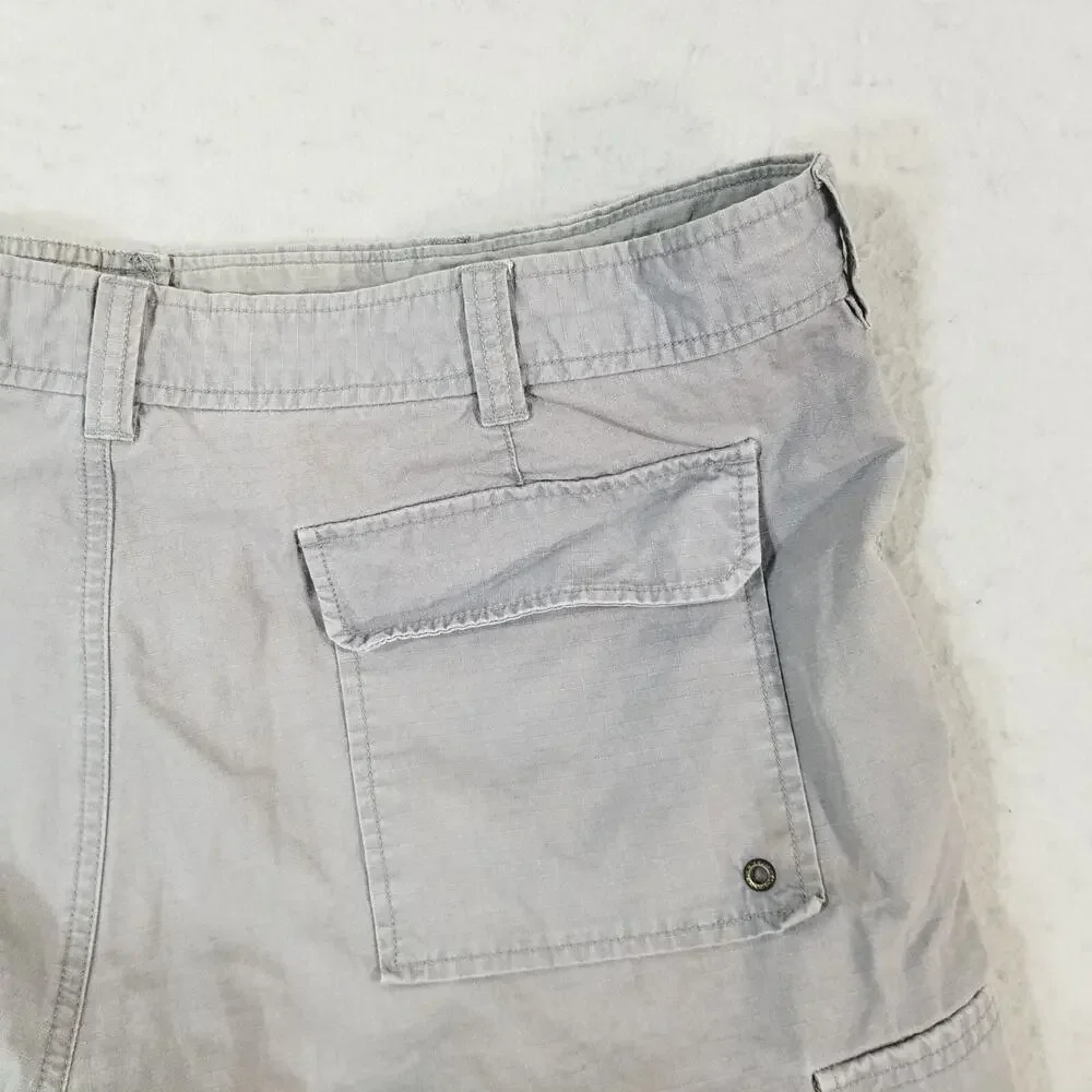 Banana Republic cargo hiking shorts mens 38x11 gray cotton ripstop outdoor urban